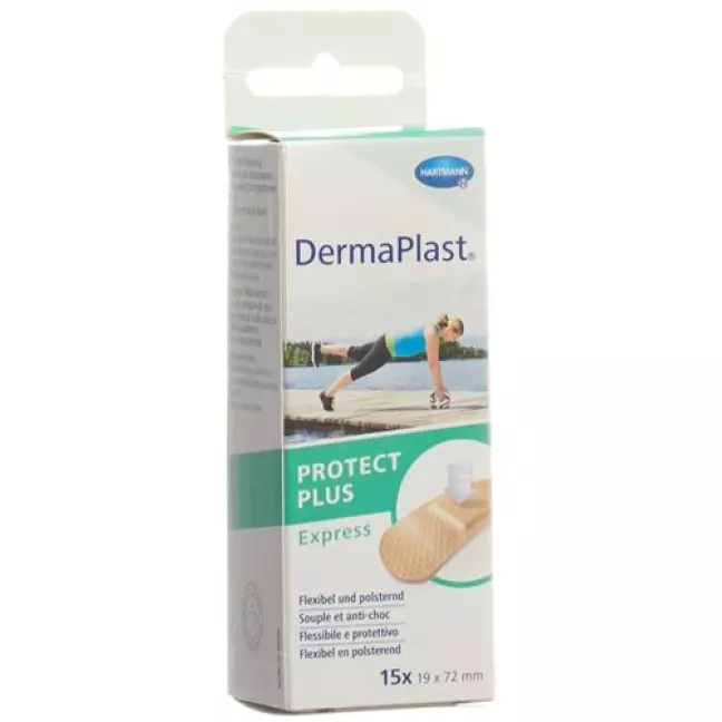 Dermaplast ProtectPlus Express 19ммx72мм 15 шт