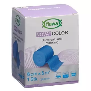 Ідеальний бинт Flawa Nova Color 6смx5м синій