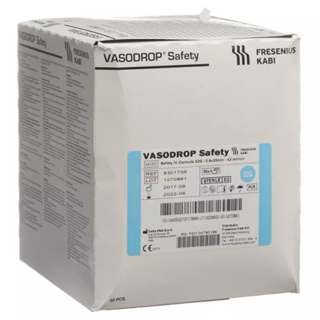 Vasodrop Safety 22G 25mm/S 50 шт