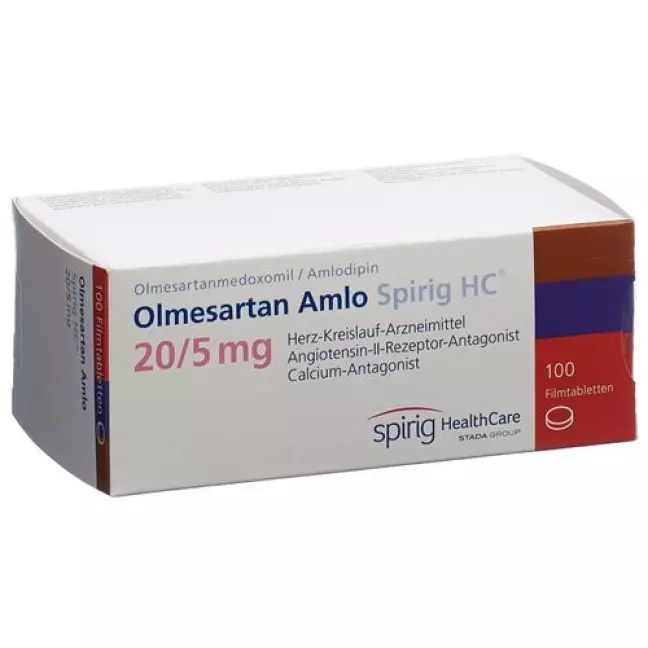 Olmesartan Amlo Spirig HC Filmtable 20мг/5мг 100 шт Olmesartan Amlo Spirig HC Filmtable 20мг/5мг 100 шт