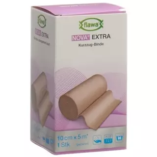 Flawa Nova Extra коротка пов&#39;язка 10 см х 5 м кольору шкіри