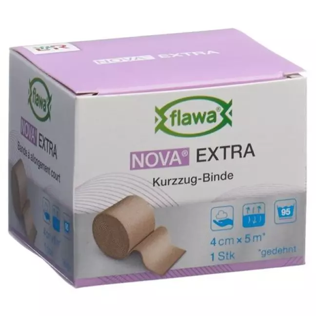 Центральний шнурок FLAWA NOVA EXTRA 4см х 5м коричневий