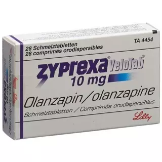Зипрекса Велотаб 10 мг 28 ородиспергируемых таблеток