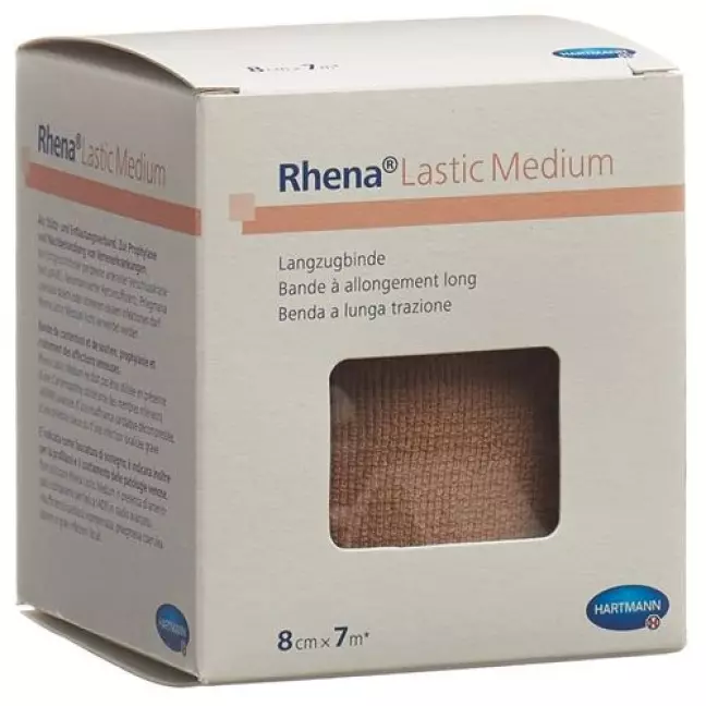 Rhena Lastic Medium 8cmx7m кольорова шкіра 10 шт