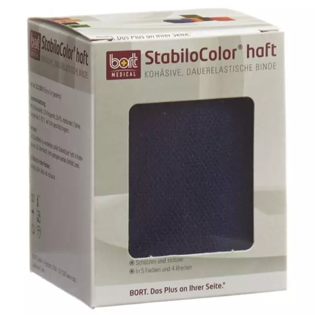 Пов'язка BORT STABILO COLOR 8см х 5м цільна синя Пов'язка BORT STABILO COLOR 8см х 5м цільна синя
