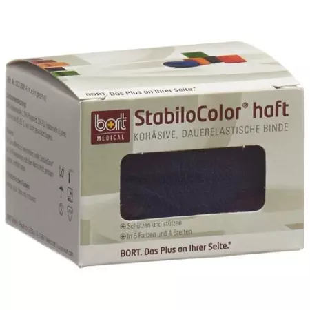 Бинт BORT STABILO COLOR 4смх5м клейкий синій