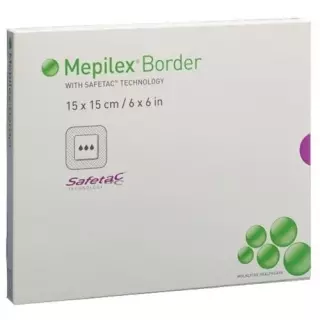 Пов&#39;язка Mepilex Border поролонова 15х15см силіконова 5 шт