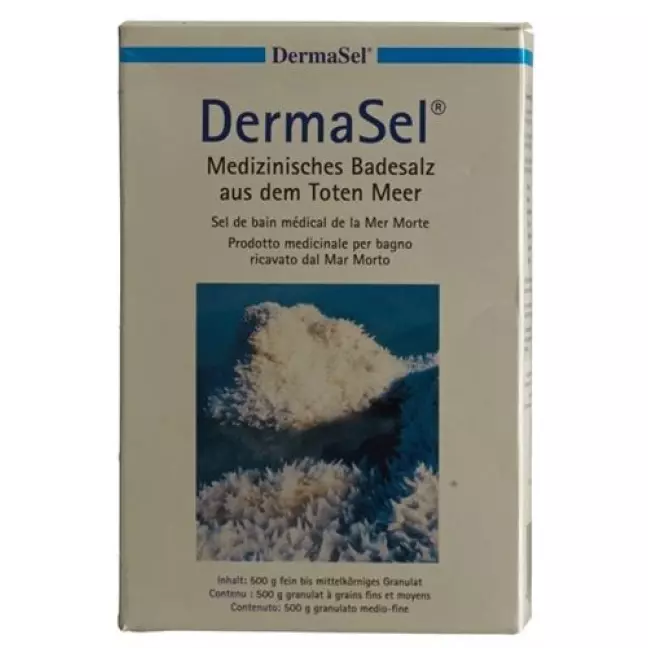 Dermasel Лікувальна сіль для ванн Мертвого моря 500 г Dermasel Лікувальна сіль для ванн Мертвого моря 500 г