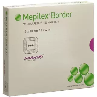 Пов&#39;язка Mepilex Border поролонова 10х10см силіконова 5 шт