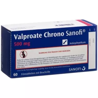 Valproate Chrono Sanofi Filmtable 500 мг 60 шт