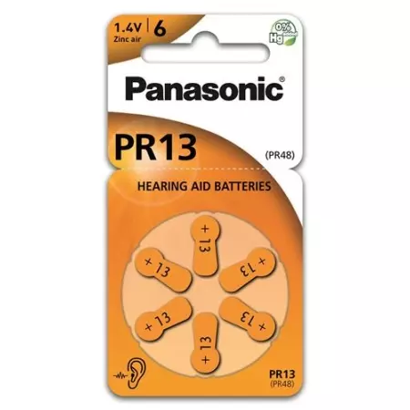 Батарейки для слухових апаратів Panasonic 13 6 шт