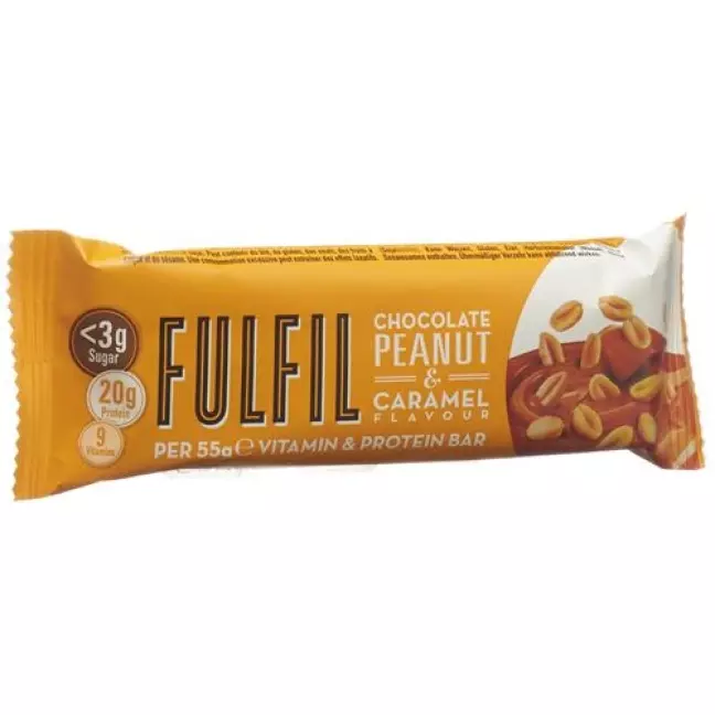 Батончик Fulfill Vitamin &amp; Protein Chocolat Peanut Caramel 55 г