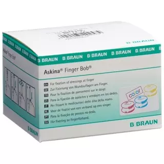 Швидкий бинт для пальців Askina Finger Bob L кольоровий 25шт