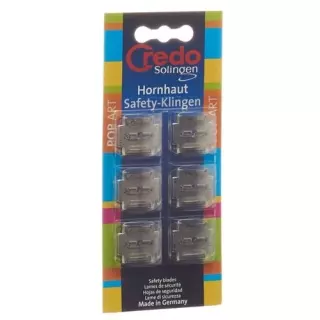 Блістерна упаковка CREDO Callus Safety Blades 6 шт
