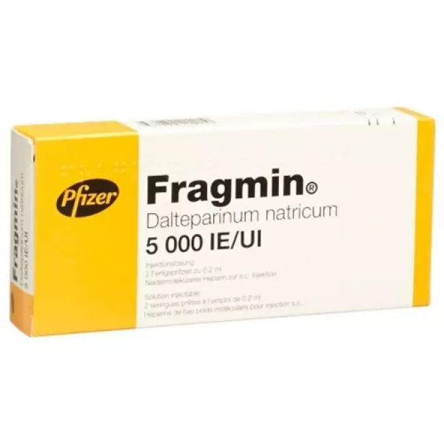 Fragmin Inj Lös 5000 МО/0,2 мл 2 Fertspr 0,2 мл Fragmin Inj Lös 5000 МО/0,2 мл 2 Fertspr 0,2 мл
