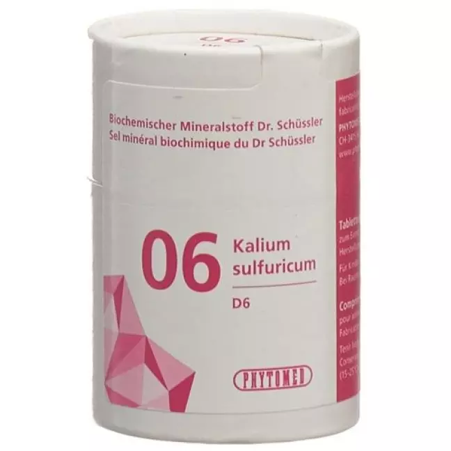 Phytomed Schussler Nr. 6 Kal Sulf в таблетках, D 6 50г Phytomed Schussler Nr. 6 Kal Sulf в таблетках, D 6 50г