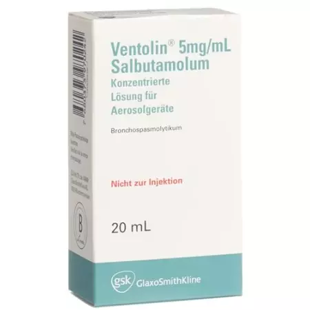 Ventolin Inhal Lös 0,5% 20 мл Ventolin Inhal Lös 0,5% 20 мл