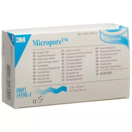 Пластир рулонний 3M Micropore з дозатором 25ммx9,14м білий 12 шт. Пластир рулонний 3M Micropore з дозатором 25ммx9,14м білий 12 шт.
