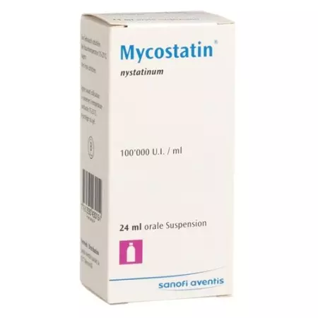 Mycostatin Susp 100000 ОД/мл Фл 24 мл Mycostatin Susp 100000 ОД/мл Фл 24 мл