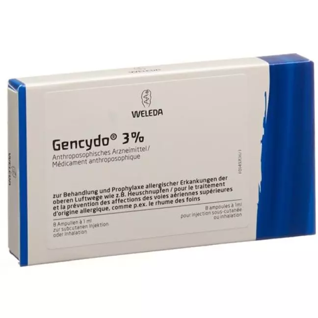 Gencydo Inj Lös 3% 8 Amp 1 мл