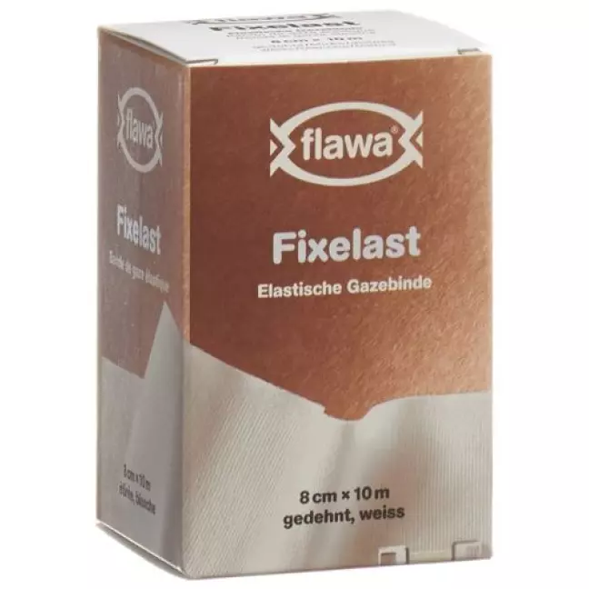Пов'язка марлева FLAWA FIXELAST 10мx8см біла коробка Пов'язка марлева FLAWA FIXELAST 10мx8см біла коробка