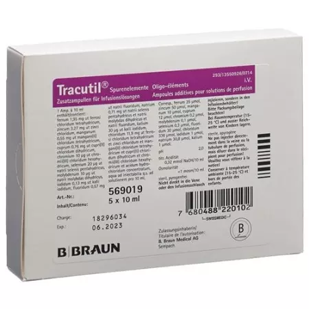 Tracutil Inf Lös 5 Amp 10 мл
