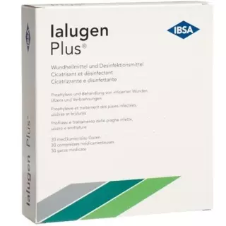 Марля Ialugen Plus медична 10х10 см 30 шт