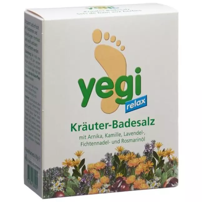 YEGI RELAX трав&#39;яна сіль для ванн для ніг 4 пакетики 50 г