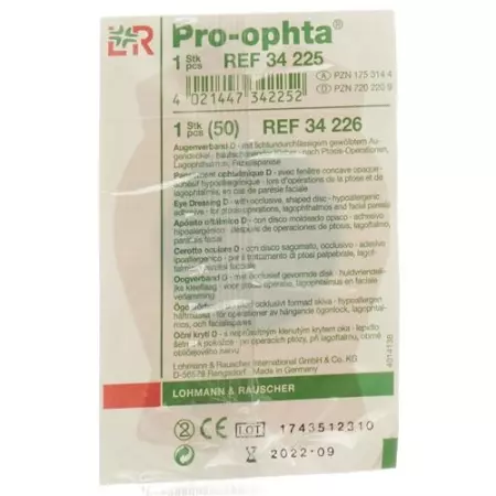 Пов&#39;язка для очей Pro Ophta D, світлонепроникна, під колір шкіри