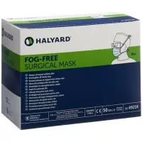 Маска хірургічна Halyard Fog Free blue type II Disp 50 шт