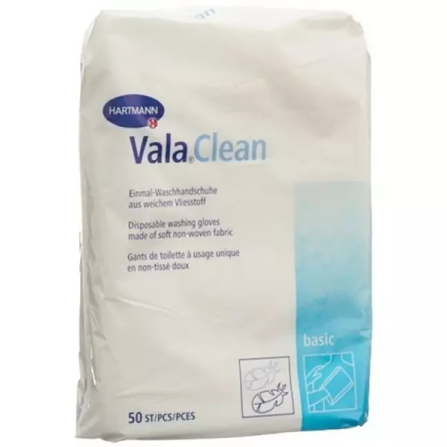 Одноразова рукавиця для прання Valaclean Basic 15,5x22,5 см 50 шт.