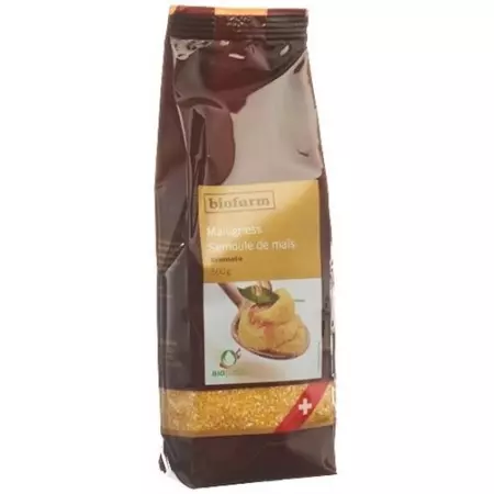 Biofarm Maisgriess Bramata Knospe в пакетиках 500г Biofarm Maisgriess Bramata Knospe в пакетиках 500г
