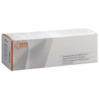 Бинт еластичний фіксації WERO SWISS Lux 4мх8см білий 20 шт