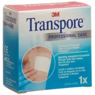 Лейкопластир 3M Transpore 5м х 25мм заправка
