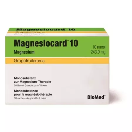 Magnesiocard 10 mmol Grapefruit 50 X 5 g Granulat Magnesiocard 10 mmol Grapefruit 50 X 5 g Granulat