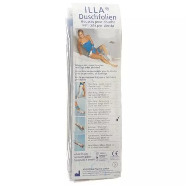 Плівка захисна для душу Illa 80х25см Сумка на руку 5 шт