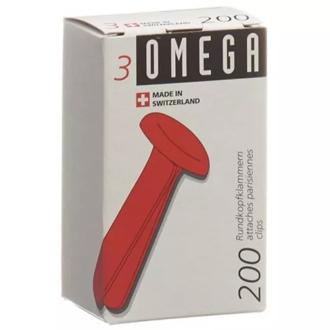 Затискачі OMEGA круглі головки №3 200 шт