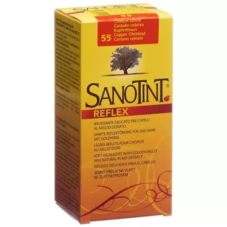 Фарба для волосся Sanotint Reflex 55 мідно-коричневий Фарба для волосся Sanotint Reflex 55 мідно-коричневий