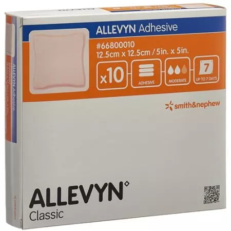 Allevyn Адгезивна ранова пов&#39;язка 12,5х12,5 см 10 шт