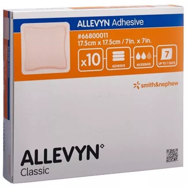 Allevyn Adhesive ранова пов'язка 17,5х17,5 см 10 шт Allevyn Adhesive ранова пов'язка 17,5х17,5 см 10 шт