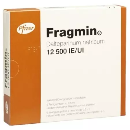 Fragmin Inj Lös 12500 МО/0,5 мл 5 Fertspr 0,5 мл Fragmin Inj Lös 12500 МО/0,5 мл 5 Fertspr 0,5 мл