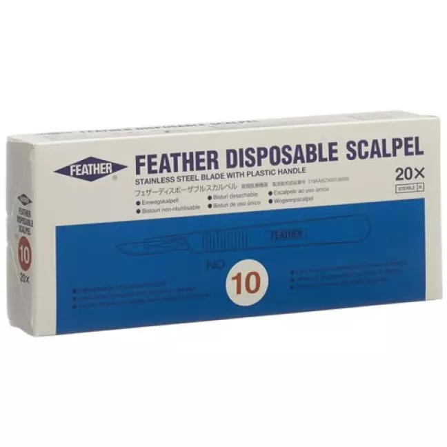 FEATHER SKALPELL 1X NR 10 FEATHER SKALPELL 1X NR 10