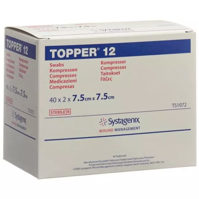 TOPPER 12 NW compr 7.5x7.5cm ster 40 пакет 2 шт. TOPPER 12 NW compr 7.5x7.5cm ster 40 пакет 2 шт.