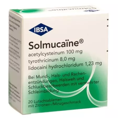 Solmucaïne льодяник 20 шт Solmucaïne льодяник 20 шт