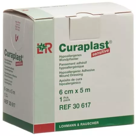 Curaplast Sensitiv повязка для ран 6смx5m телесный цвет рулон