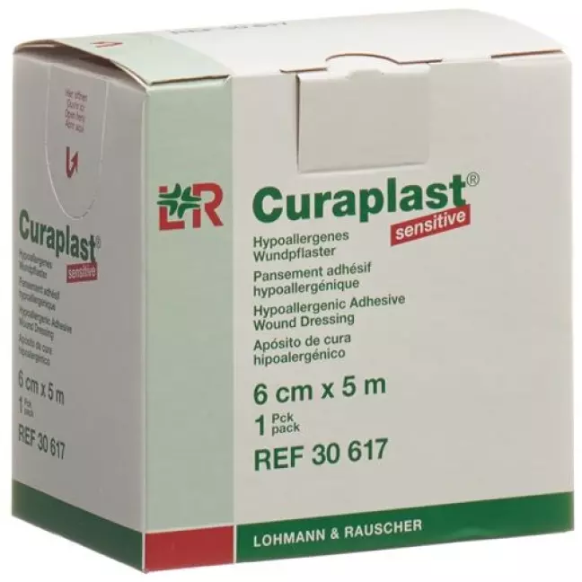 Curaplast Sensitiv повязка для ран 6смx5m телесный цвет рулон