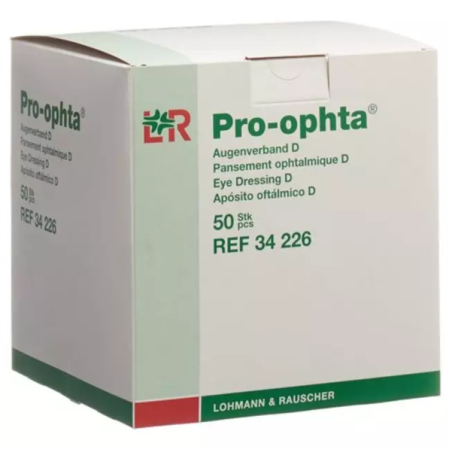 Пов'язка для очей Pro Ophta D світлостійка під колір шкіри 50 шт