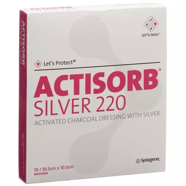 Let’s Protect Actisorb Silver 220 Kohleverband 10.5x10.5см 10 шт Let’s Protect Actisorb Silver 220 Kohleverband 10.5x10.5см 10 шт