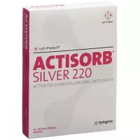 Let’s Protect Actisorb Silver 220 Kohleverband 9.5x6.5см 10 штук