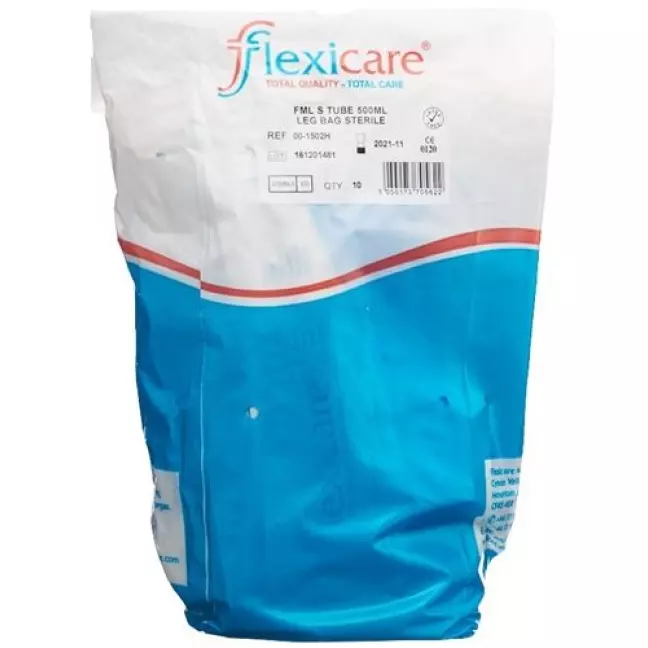 Flexicare мішок для сечі 500мл 7см дренажний зворотний клапан 10 шт